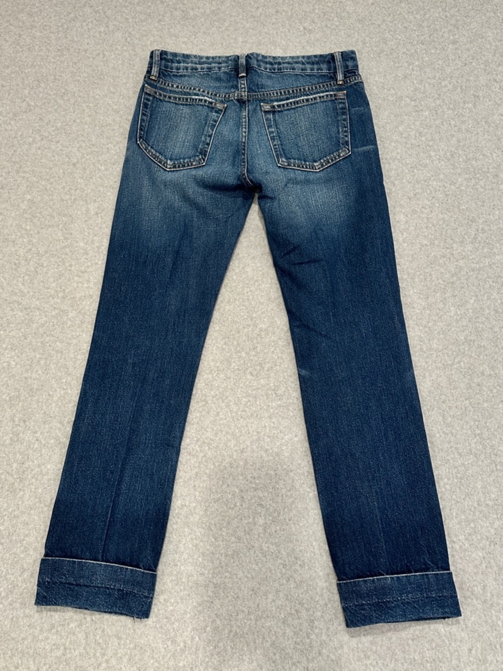 Frame Denim Le Grand Garçon Cuffed Cropped Straight-Leg Jeans - Picture 8 of 13